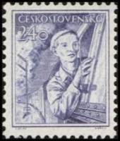 (1954-019) Марка Чехословакия "Машинист" , III Θ